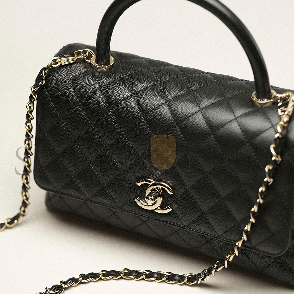 CHANEL LARGE FLAP BAG WITH TOP HANDLE A92991 (29*18*12cm)